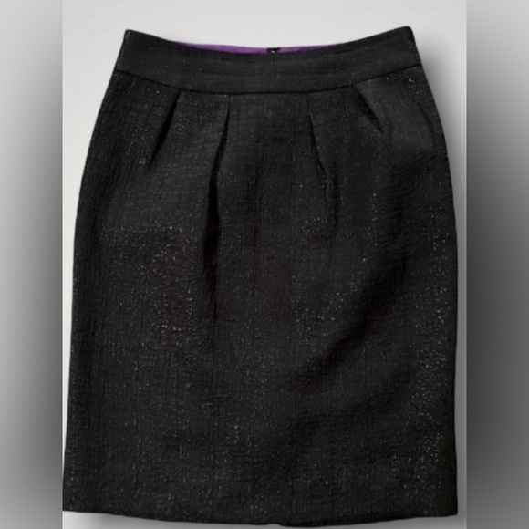 Banana Republic pencil, straight skirt, black textured women’s size 6 - Picture 1 of 5